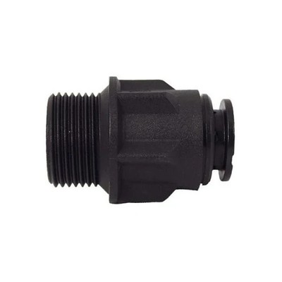 John Guest 15 mm Push Fit x 3/4'' BSP Stecker gerade Adapter | PM011516E