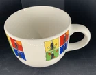 Coca-Cola Gibson Ceramic 20oz Soup Mug Multicolor 4 Seasons 1999 Vintage