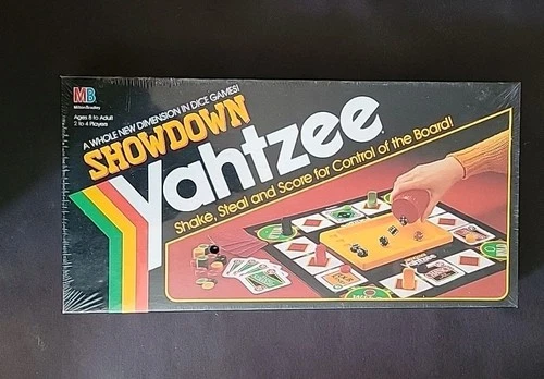 VTG SHOWDOWN YAHTZEE Board Game MILTON BRADLEY 1991 -NEW Sealed!