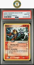2005 Pokémon Ex Unseen Forces Entei-Holo Gold Star #113 PSA 10 (New Cert!)