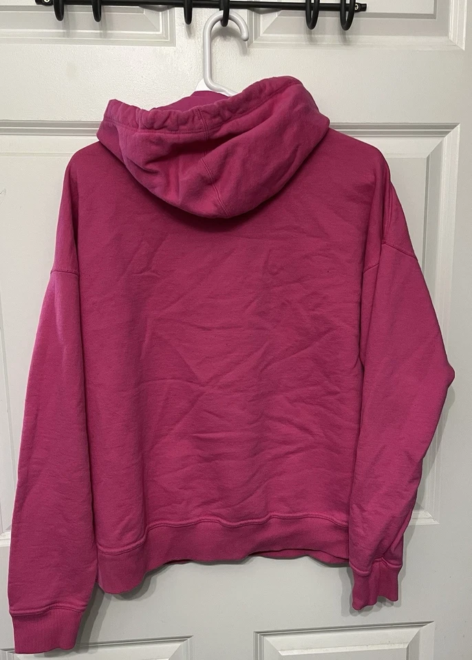 Champion Sudadera Talla Grande Rosa Sudadera con Capucha Manga Larga Foto 3 de 3
