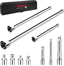 10-piece Breaker Bar Set With 180 Rotatable Head 14 38 And 12 10-piece Breaker Bar Set With 180 Rotatable Head 14 38 And 12