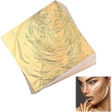 Blattgold 100 Blatt Goldfolie Basteln Nägel Holz Dekoration DIY Kunst