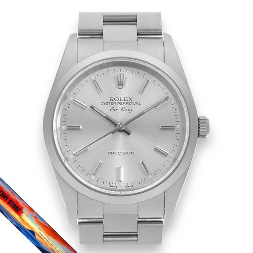 Rolex Air King 14000M Men's Watch Silver Dial 0050ROAU0270