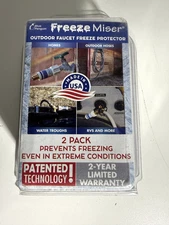 2 Packs - Freeze Miser Outdoor Faucet Freeze Protection