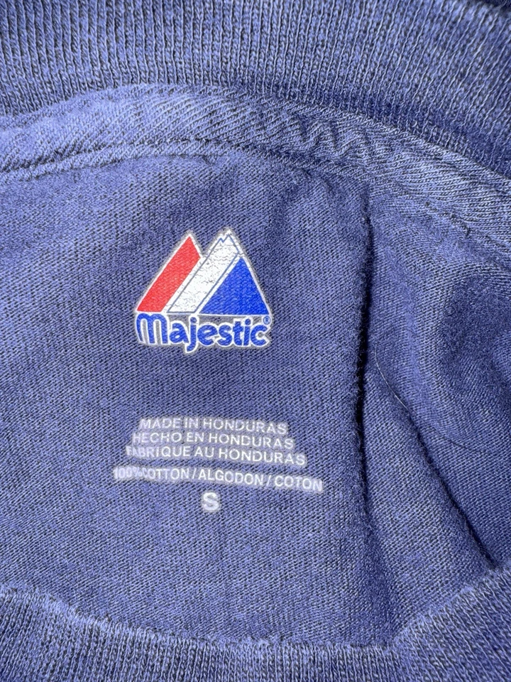 Lehigh Valley Iron Pigs MILB Majestic Manga Corta Azul Marino Talla Pequeña Foto 3 de 4