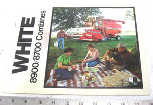 WHITE TRACTOR CO 8900 8700 COMBINES COMBINE BROCHURE FARM CATALOG