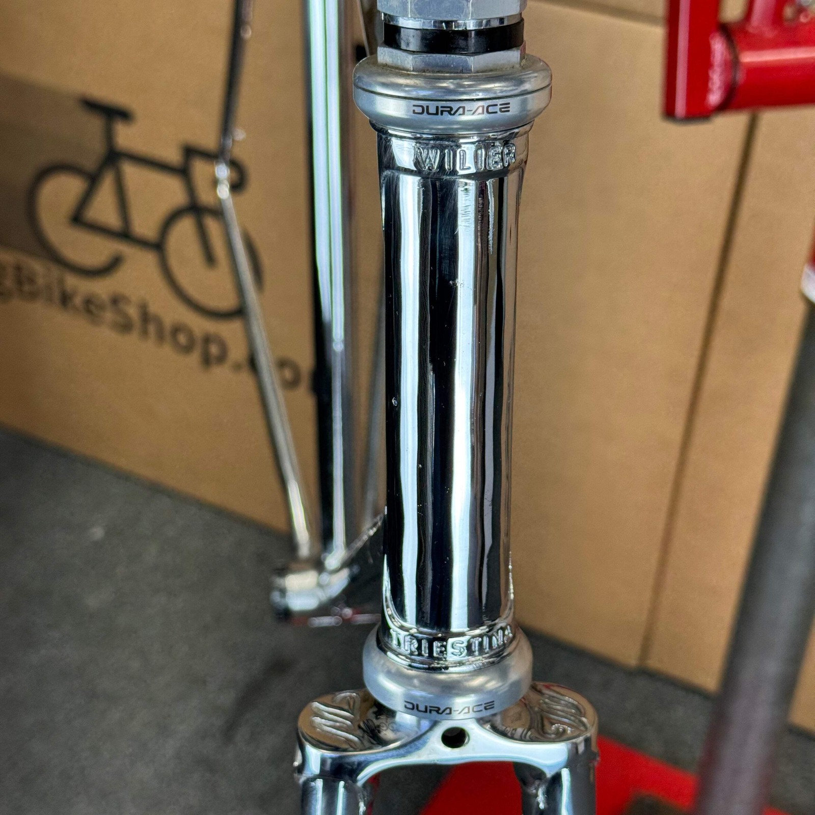 Wilier Triestina, Full Chrome Rare Vintage Luxury Relic Italian Bike-1980s, 55cm