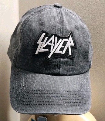 Slayer Hat Unstructured Low Profile Slayer Black Pigment Dyed Hat