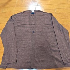 Pas de Calais Brown Cotton Wool Cardigan Size 36