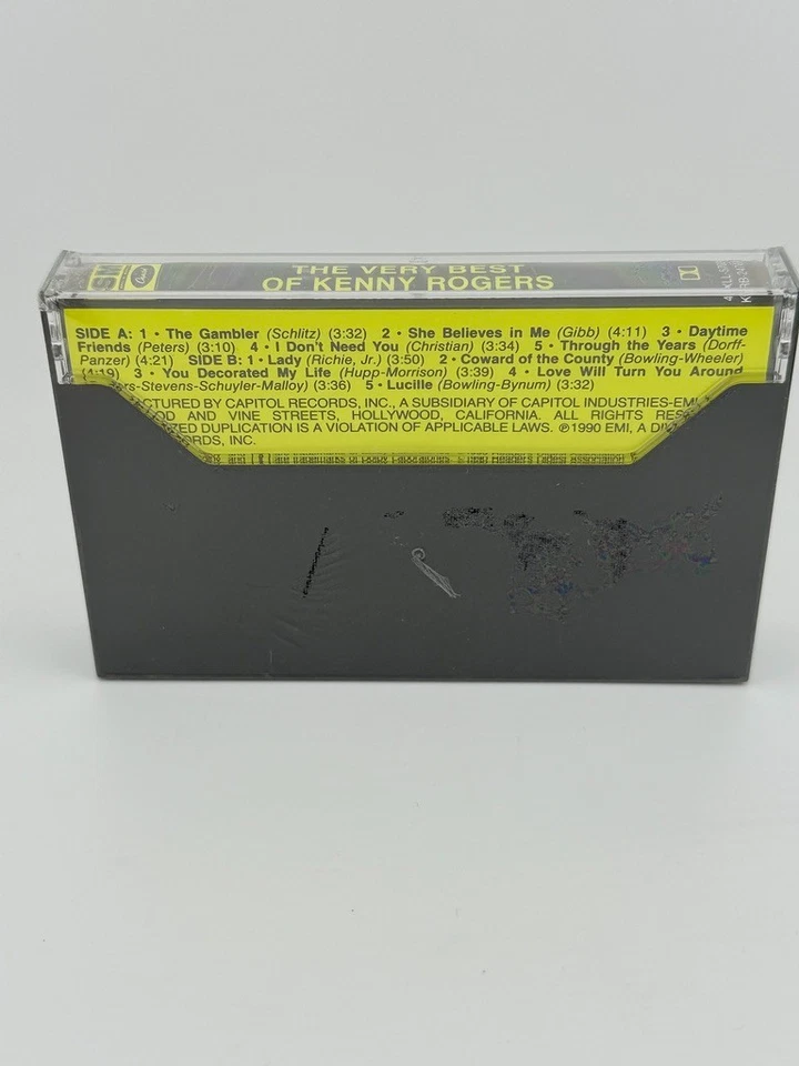 Kenny Rogers Cassette The Very Best Of 1990 Capitol Records Country Sealed Rare - Image 2 of 4