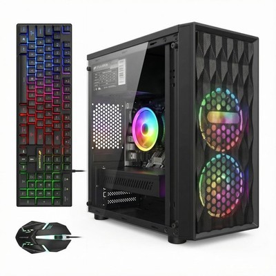 Gaming PC Desktop Intel Core I7 8th 4.1GHz 16G 512G SSD WiFi 6 RX 560 STGAubron