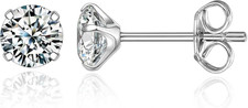 Hypoallergenic G23 Pure F136 Implant Grade Titanium Earrings  20G Flat Back Stu