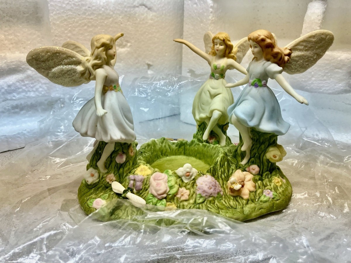 Vintage Party Light Dance Of The Fairies P7339 Glitter Porcelain