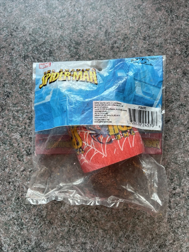 Spiderman Party Streamer - 2008 Party Express de Hallmark Deadstock  Foto 2 de 4