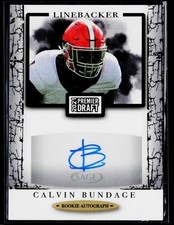 2021 SAGE Premier Draft #A117 Calvin Bundage Autographs Black Oklahoma State
