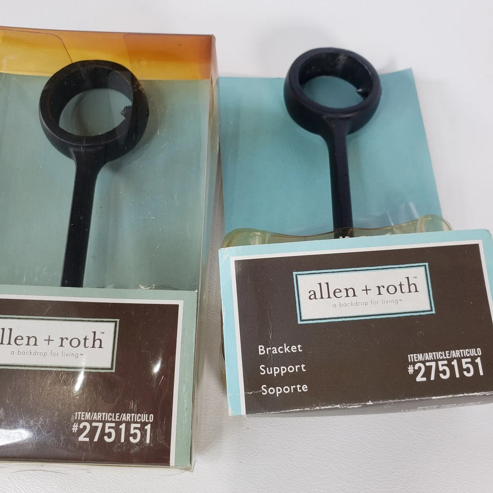 Allen + Roth 2 x Soporte de Metal Meridian Bronce Hasta 1" Varilla #275151 Repuesto Foto 2 de 4