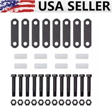 2PACK Trailer Tandem Axle Shackle Kit For Double Eye Spring 3500-7200lbs A++