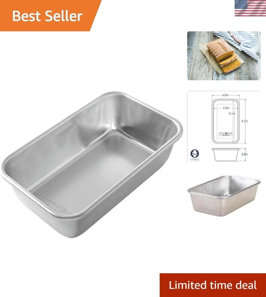 Naturals Loaf Pan, 1.5 Pound