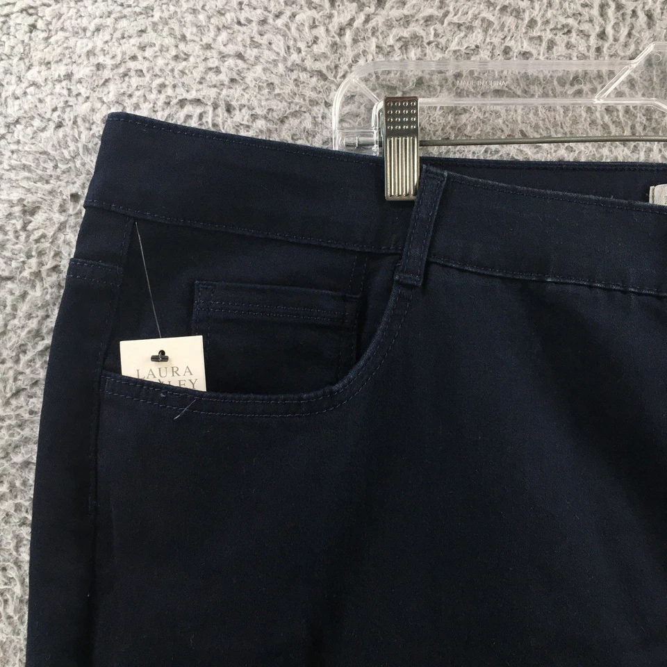 Pantalones Laura Ashley Abdomen Adelgazantes Bootcut Mujer 24W (46x31.5 Real) Azul NUEVO Foto 3 de 4