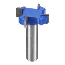 T Slot Cutter Rabbet Router Bit 1/2" Shank 1-3/8" x 13/32" 4 Wing Carbide