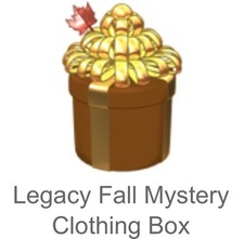 Webkinz Classic Legacy Fall Mystery Clothing Box Code emailed 