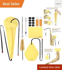 All-in-One Saxophone Maintenance Kit—Cleaning Cloths, Swabs, Cork Grease & Tools