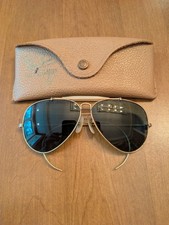Vintage Ray  Ban Bausch   Lomb Shooter Aviator Sunglasses 1/10 12K GF USA Vintage