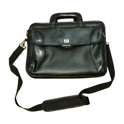 HP Executive Leather Laptop Briefcase By Targus Fits 17'' Messenger Bag Black