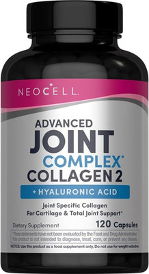 Joint Complex Supplement | 120 Capsules | plus Hyaluronic Acid | Collagen Type I