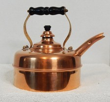 Vintage Simplex Solid Copper Whistling Tea Ke...