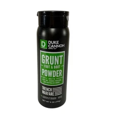 Duke Cannon Grunt Foot & Boot Powder 6 oz Discontinued Menthol Trench Warfare