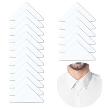 100pcs Collar Stays for Shirts Men Women Triangle Adhesive Polo Collar Support