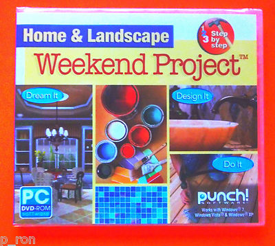 Home & Landscape Weekend Project - NEW Sealed DVD Rom Software 