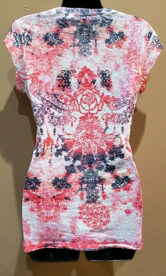 Camiseta grande deslumbrada Lay Me Once Love Me Forever Tye Dye Foto 3 de 4