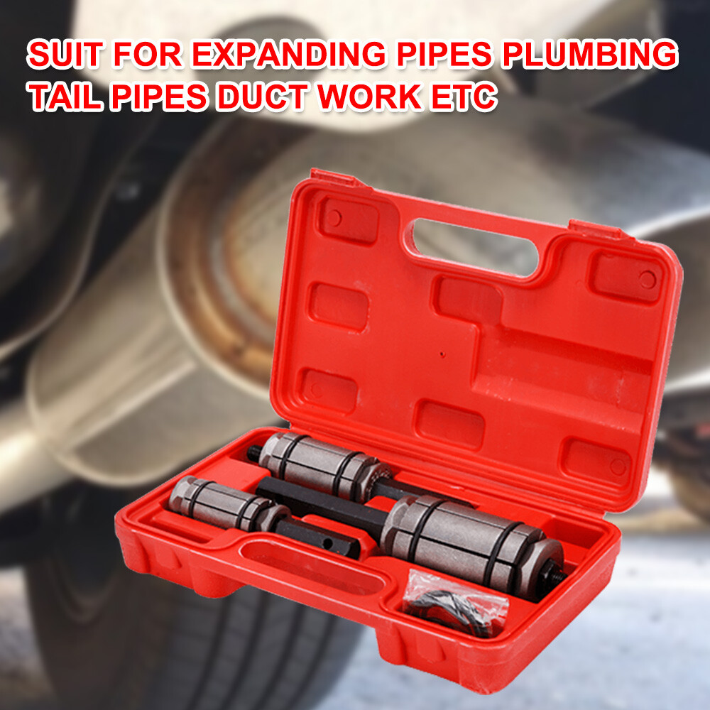 3 Pieces Tail Pipe Expander Set Muffler Exhaust Pipe Dent Auto Remover