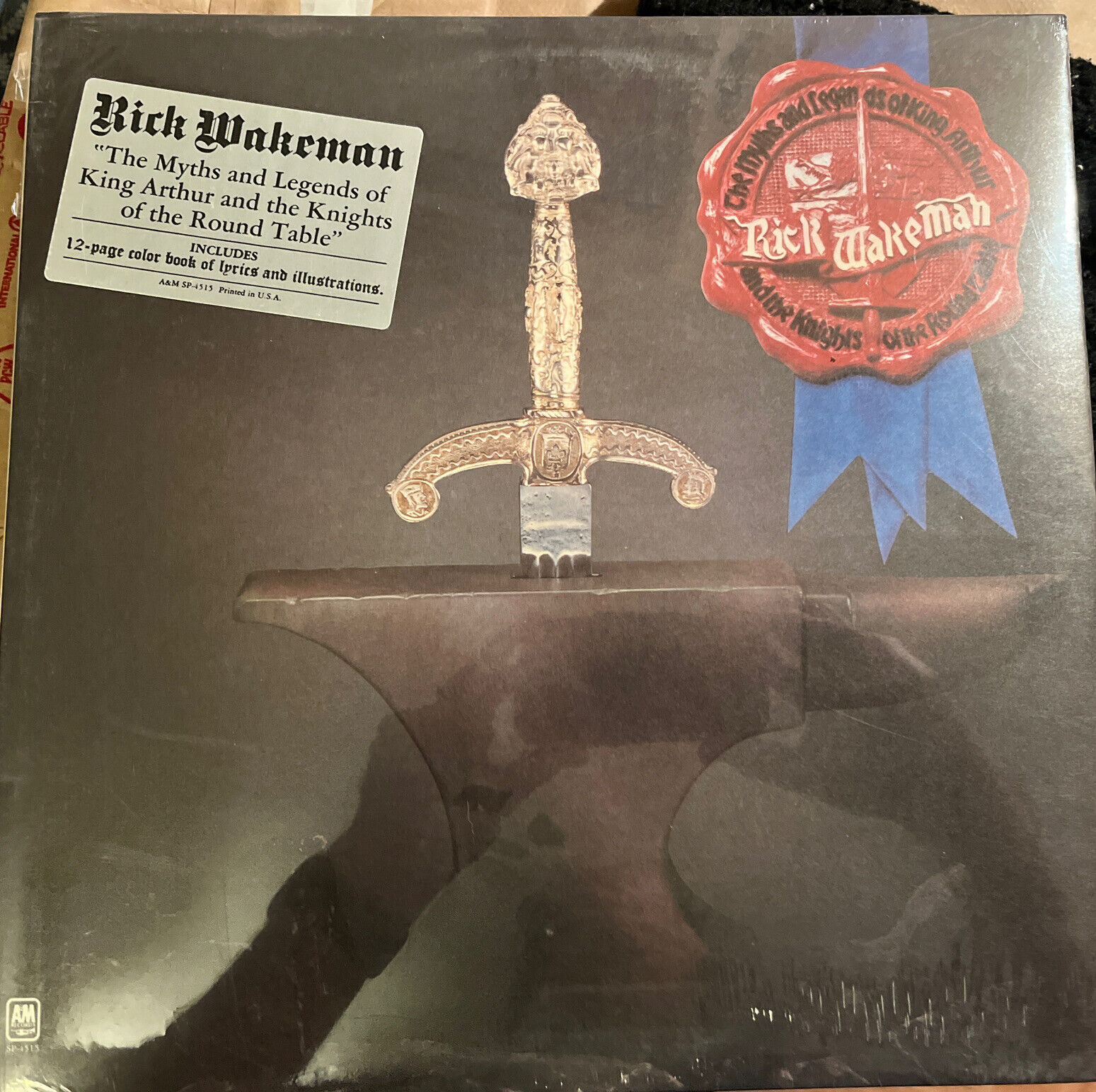 RICK WAKEMAN, The Myths And Legends Of King Arthur USA Sealed with Hype Sticker!