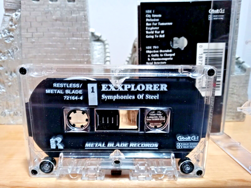 EXXPLORER - Symphonies Of Steel (1986 Restless/Metal Blade Records, US) CASSETTE - Picture 4 of 5