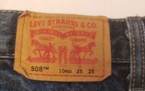 Levis 508 Boys Size 10 Reg W25" x L25" Taper Leg - Picture 3 of 5