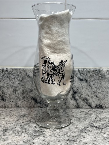Vintage Pat O'Briens New Orleans Hurricane Glass Recipe 20 Oz. Black~RARE - 第 9/18 張圖片
