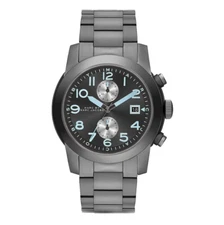 MARC JACOBS MBM5051 GUNMETAL DIAL GUNMETAL STAINLESS BRACELET LADIES 46MM WATCH