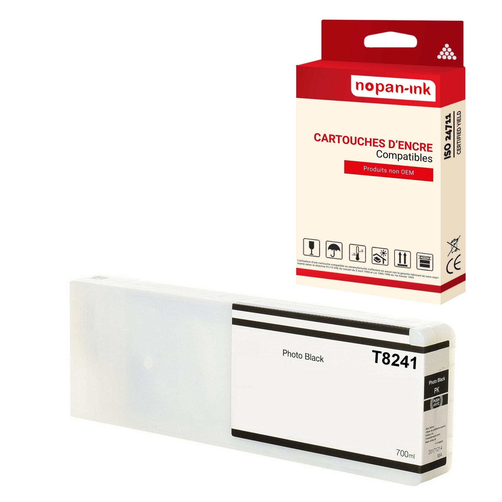 Encre Epson T8241 noir compatible C13T824100 pour donner vie à vos projets artistiques