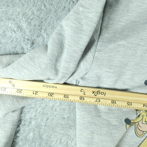 Disney Mickey Mouse Hoodie Sweatshirt Youth Medium 7-9 Kids Gray Vintage Style - Picture 5 of 8