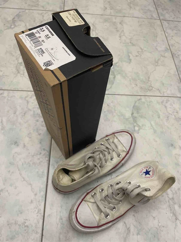 Converse Chuck Taylor All Star Hi Scarpe Donna /Bambina Bianche, EU 36, foto 2 di 5