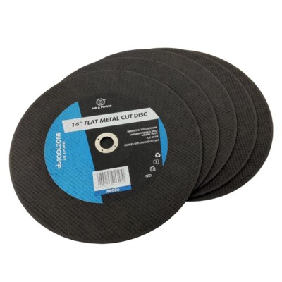 14 Zoll Kappsäge Metall Trennscheibe 355 x 3 mm Klinge 25,4 mm Bohrung flach (10er Pack)