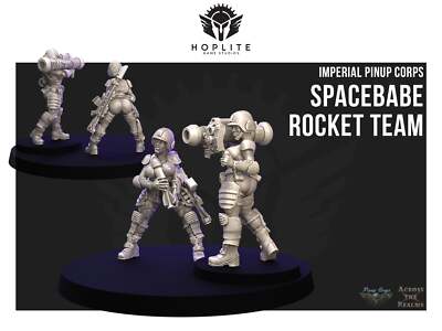 Pinup Corps Rocket Team - Across the Realms | 28mm