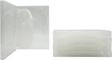  5 7 Disc Capacity Clear DVD Boxes Cases Multi Replacements 22mm DV7R22CLWT