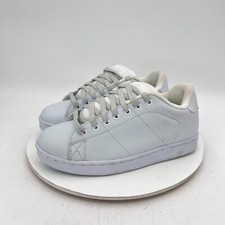 DVS Revival Men Size 7.5 WFX0609 White Leather Lace Up Skateboarding Shoes