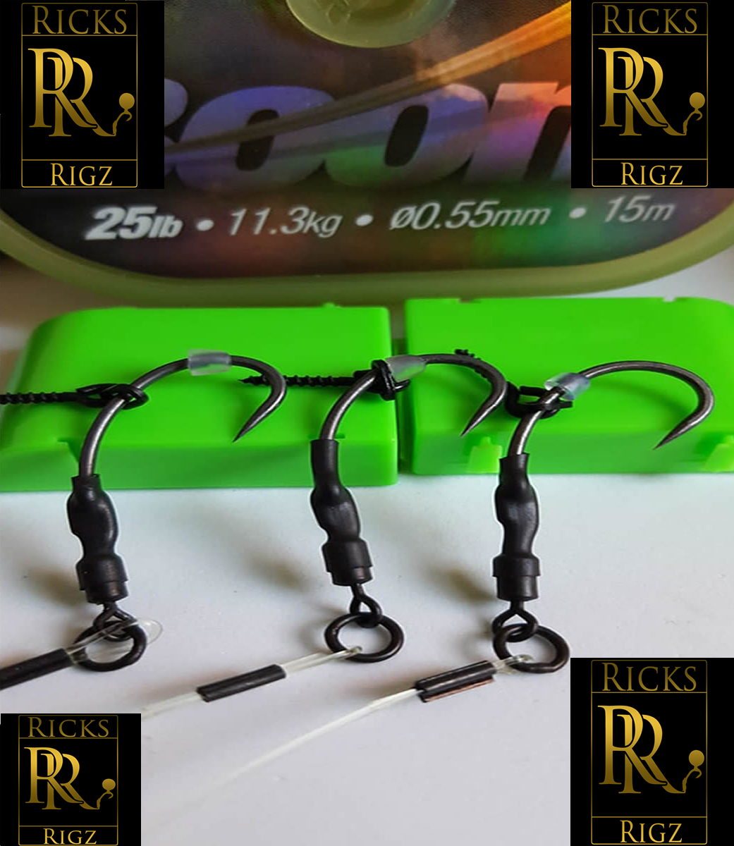 Ronnie rigs (spinner Rigs) and Korda IQ D rigs ready made carp rigs