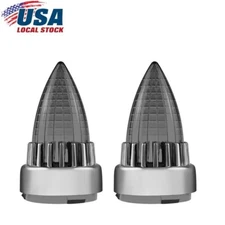 2 Inch Motorcycle Turn Signal Light Lenses Smoke Covers For Harley Dyna Softail